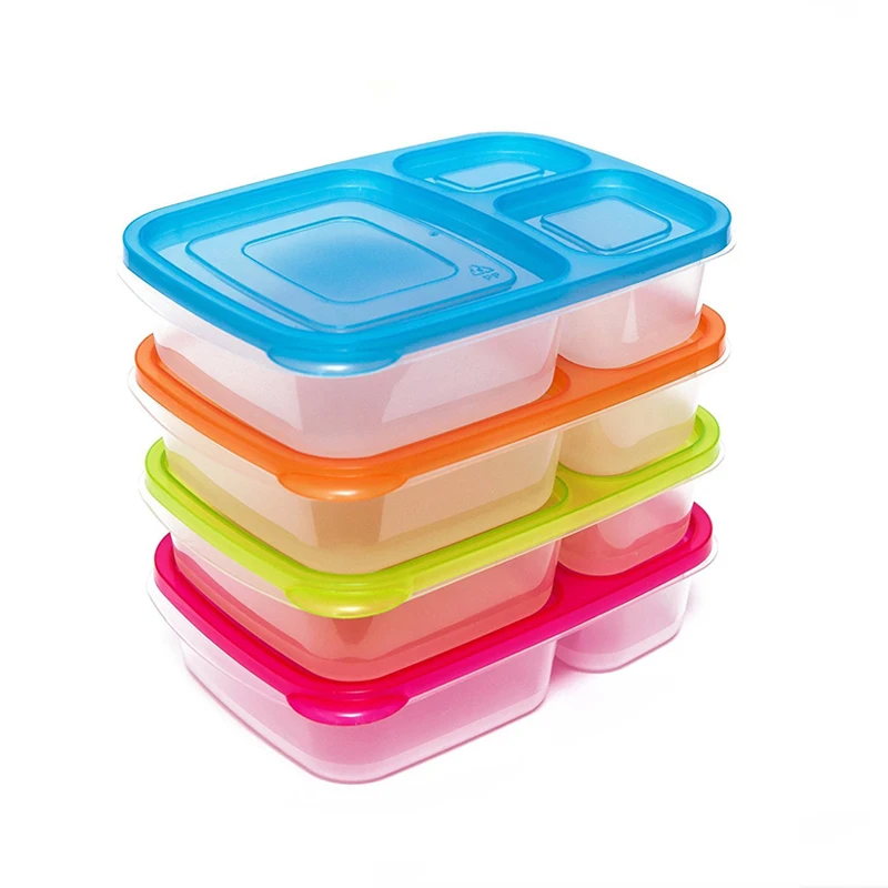 2pcs Lunch Box Set Microwavable Bento Box Kids School Food Box Sandwich  Snack Bread Box Food Storage Container With Compartment - Lunch Box -  AliExpress