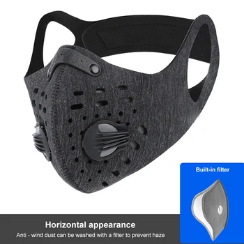 

WEST BIKING Face Mask Filter Activated Carbon PM 2.5 Anti-Pollution Running Training MTB Road Bike Cycling Mask