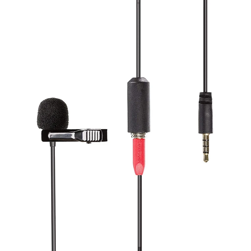 FFYY-Saramonic Sr-Lmx1+ петличный клип на микрофон для смартфонов с 4M Удлинительный кабель профессиональный видео микрофон