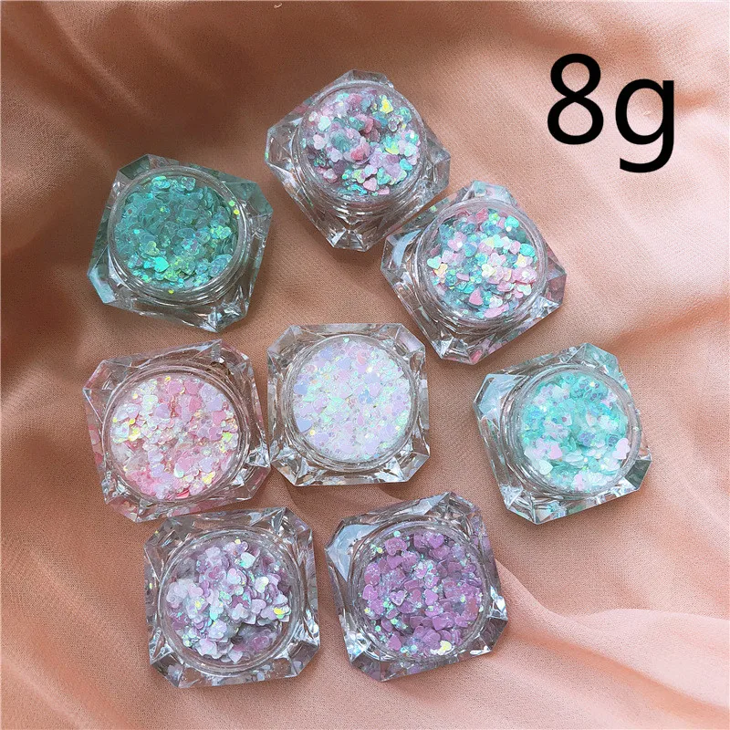 1 set Heat Gel Sequins Festival Makeup Face Body Lip Glue Glitter Cream Mermaid Tattoo Pigment Music Dance Party Art Cosmetic