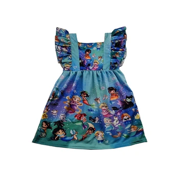 

Fashion Girls Party Dresses Girl Cartoon Princesses Dress Adorable Kids Boutique Clothes
