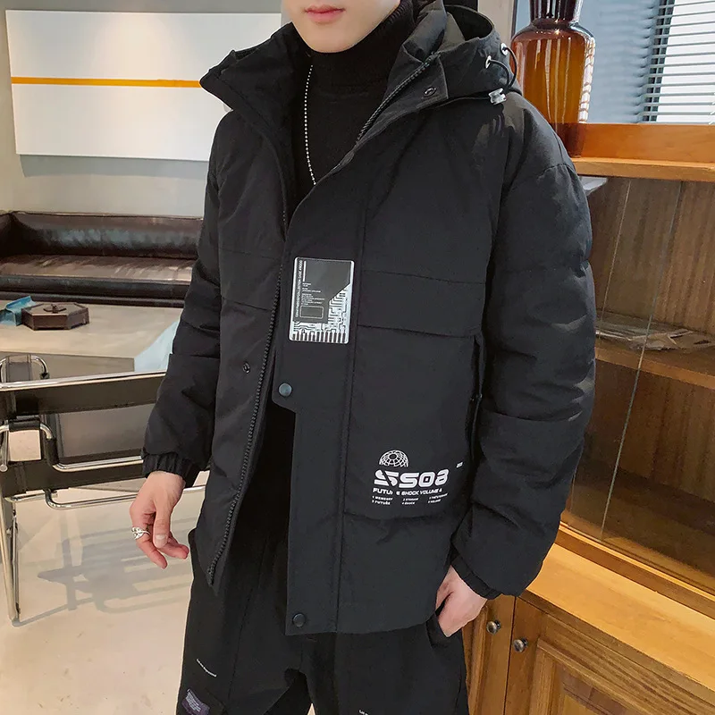 New Style Cotton-padded Clothes Male STUDENT'S Winter Cotton-padded Jacket Youth Korean-style Men Winter Thick Coat Casual