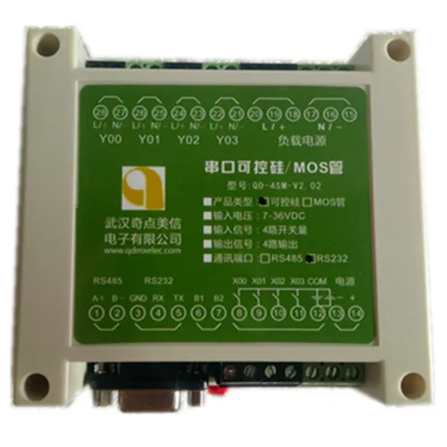 

SCR Serial Controller Solid State Relay PLC Amplifier Board Optocoupler Isolation RS232 / 485 4-way