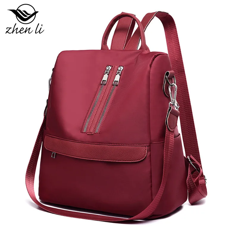 

Zhenli Oxford Cloth New Style Cross Border Supply of Goods WOMEN'S Bag Solid Color Soft Surface Fashion & Sports Women's Hair St