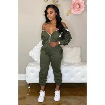

Plus Size Sporty Two Piece Set Women's Costume Long Sleeve Hooded Jacket And Jogger Pant tracksuits Matching Sets Sport Suits