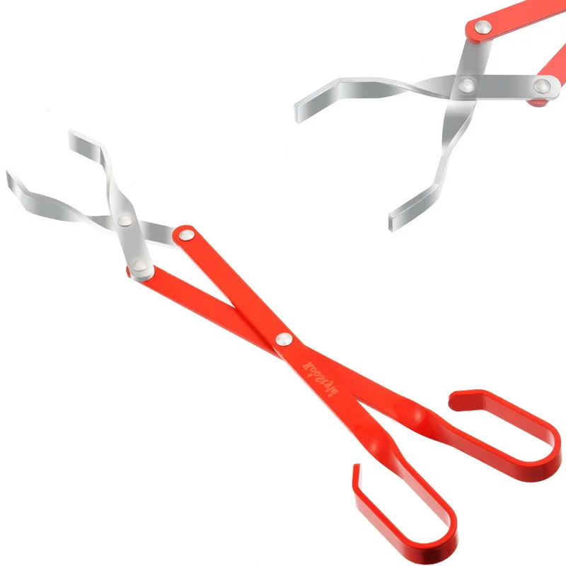 

Barbecue Charcoal Clip Stainless Steel Scissors Type Portable Outdoor Tongs Clips Food Cooking Barbecue Barbecue Accessories 1PC