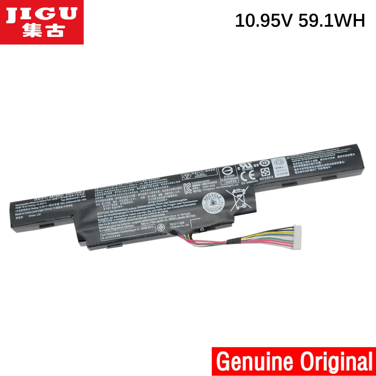 Аккумулятор JIGU для ноутбука Acer Aspire 10 95 в 5400 Вт/ч 662 мАч оригинальный AS16B5J AS16B8J серия