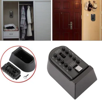 

Key Safe Box Aluminium Alloy Wall Mounted Home Safety Password Security Lock Storage Boxes with Code I88