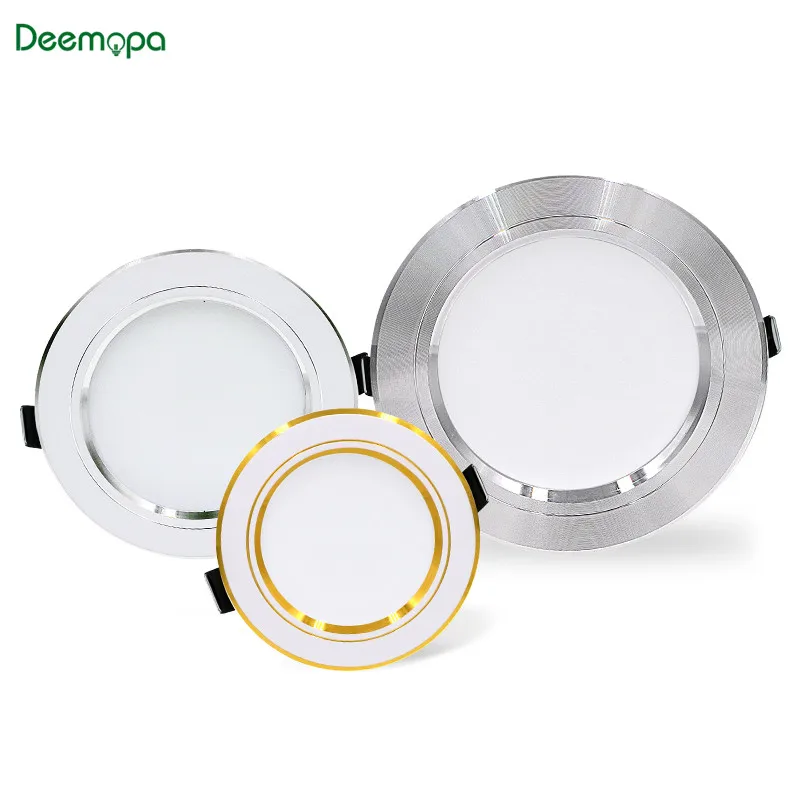 

LED Downlight 220V 230V 240V Spot LED Downlight 5W 9W 12W 15W 18W Recessed in LED Ceiling Downlight Light Cold Warm White Lamp
