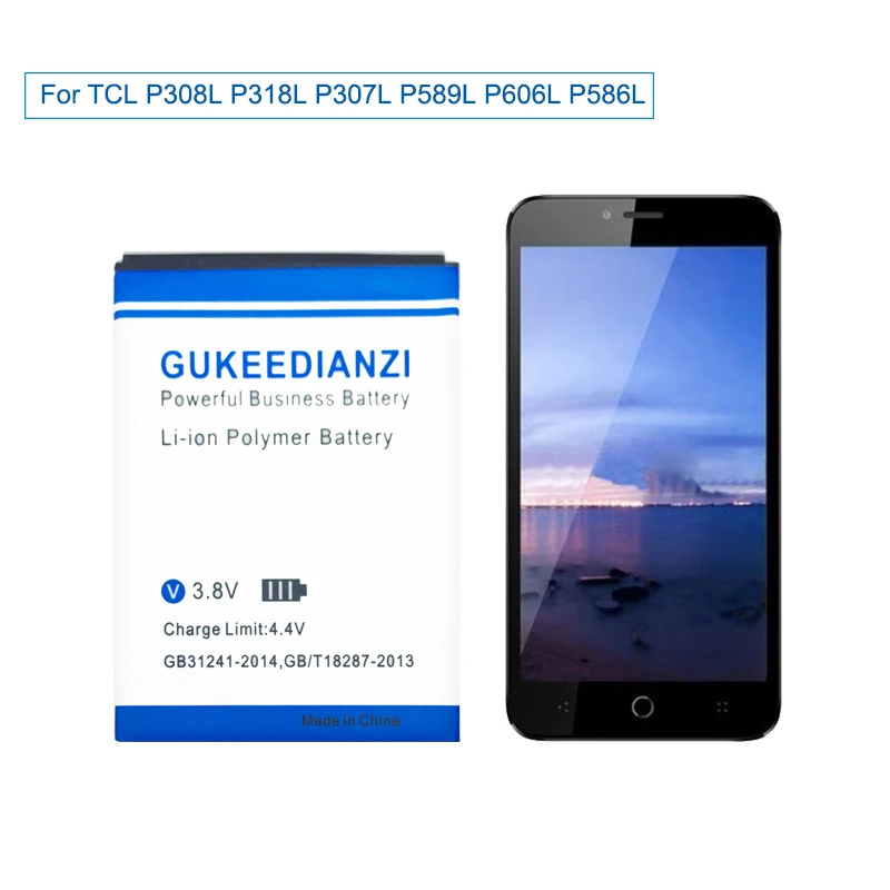 GUKEEDIANZI мобильного телефона Батарея TLp020LD 2000 ма-ч для TCL P308L P318L P307L P589L P606L P586L новые и высококачественные Батарея