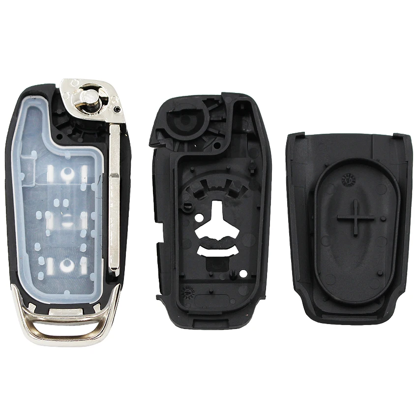 4 кнопки Складной Дистанционный автомобильный чехол для ключей 3 + 1 кнопка Ford Fusion