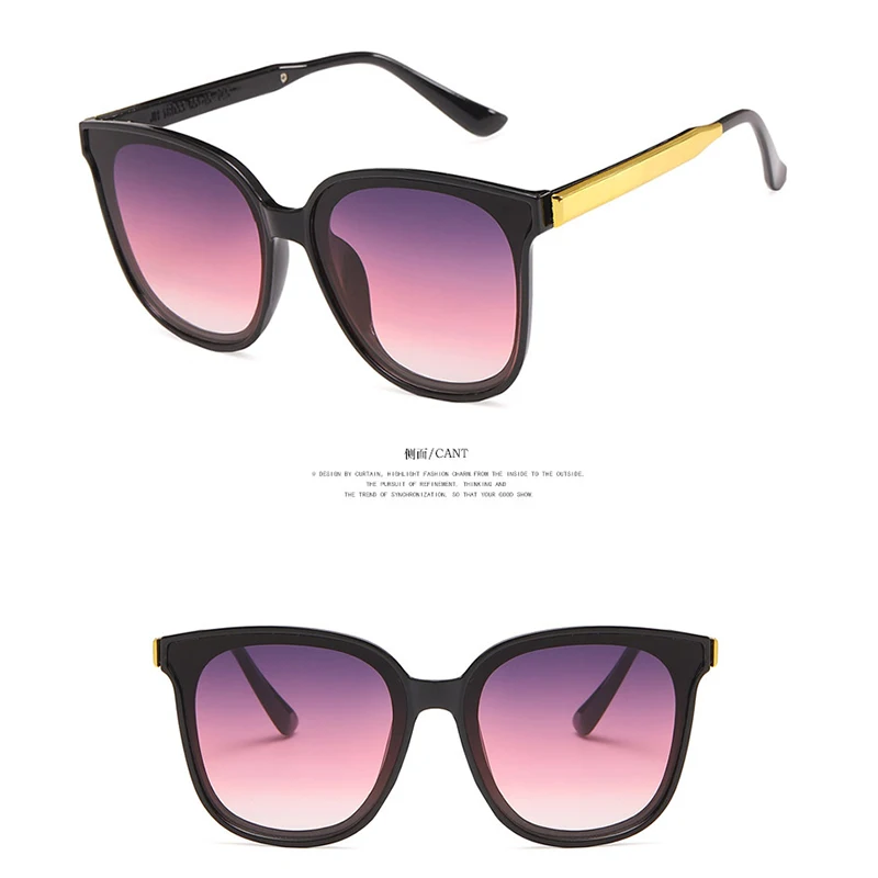 2021 Cat Eye Sunglasses Woman Brand Designer Big Frame Sun Glasses Female Cateye Shape Retro Rivet Black Mirror Oculos ray ban sunglasses women Sunglasses