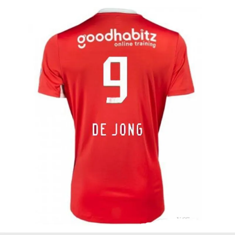 PSV Eindhoven home red men Soccer Jerseys H.LOZANO Erick Gutierrez L.DE JONG BERGWIJN 19 20 PSV Eindhoven football Shirt - Цвет: Shirt
