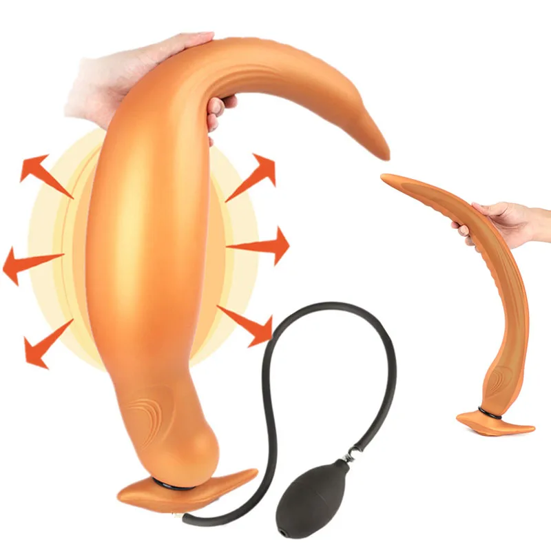 Огромный Анальная пробка супер длинные затычка БДСМ товара надувные Вилки