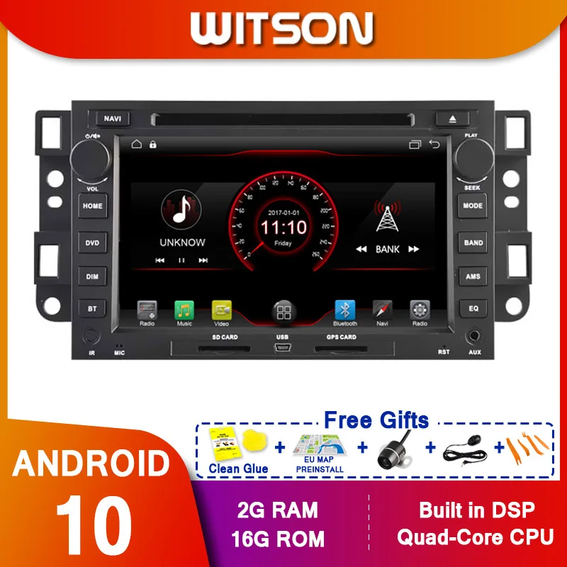 Автомобильный мультимедийный плеер WITSON стерео GPS DVD радио навигация Android экран 10