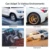 E-ACE Car TPMS Tire Pressure Monitoring System Auto Display Alarm Monitoring USB Charging Temperature Alert With 6 Sensors