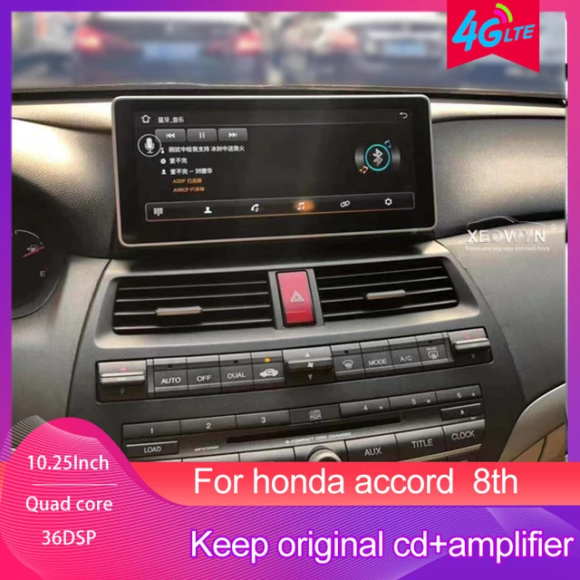 $389 10.25inch Android 8.0 Navigation Car Player GPS For Honda Accord / Crosstour 8 2008-2013 Bluetooth Audio Steering Wheel