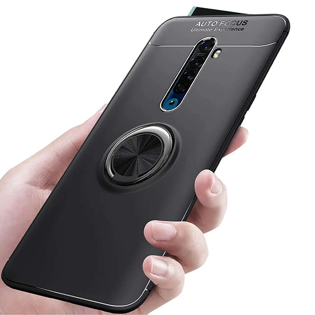 Роскошный силиконовый чехол для OPPO Reno 2 2Z A9 A5 A11X, мягкий чехол для телефона OPPO Realme Q 5 Pro Realme XT X2, кольцо на палец