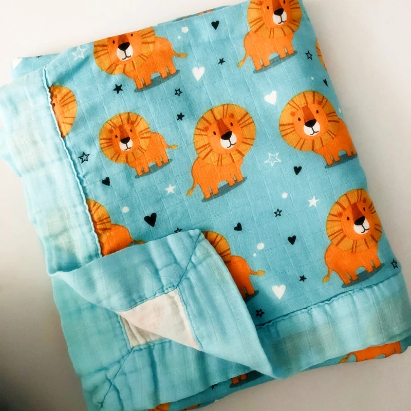 lion muslin blanket
