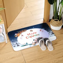 Рождественский коврик для ванной с Санта-Клаусом, домашний декор, коврик для гостиной, противоскользящий пылезащитный ковер, Рождественское украшение, добро пожаловать, коврики