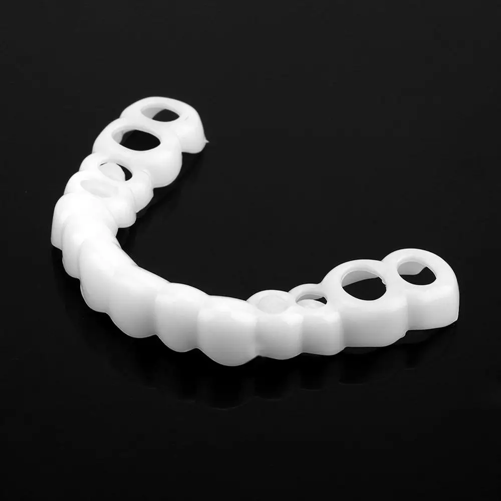 down teeth 1 шт. удобные белые накладные Зубы Топ шпон Протез для мужчин и женщин оральный отбеливательный протез крышка Ортодонтические подтяжки зубные инструменты - Цвет: down teeth