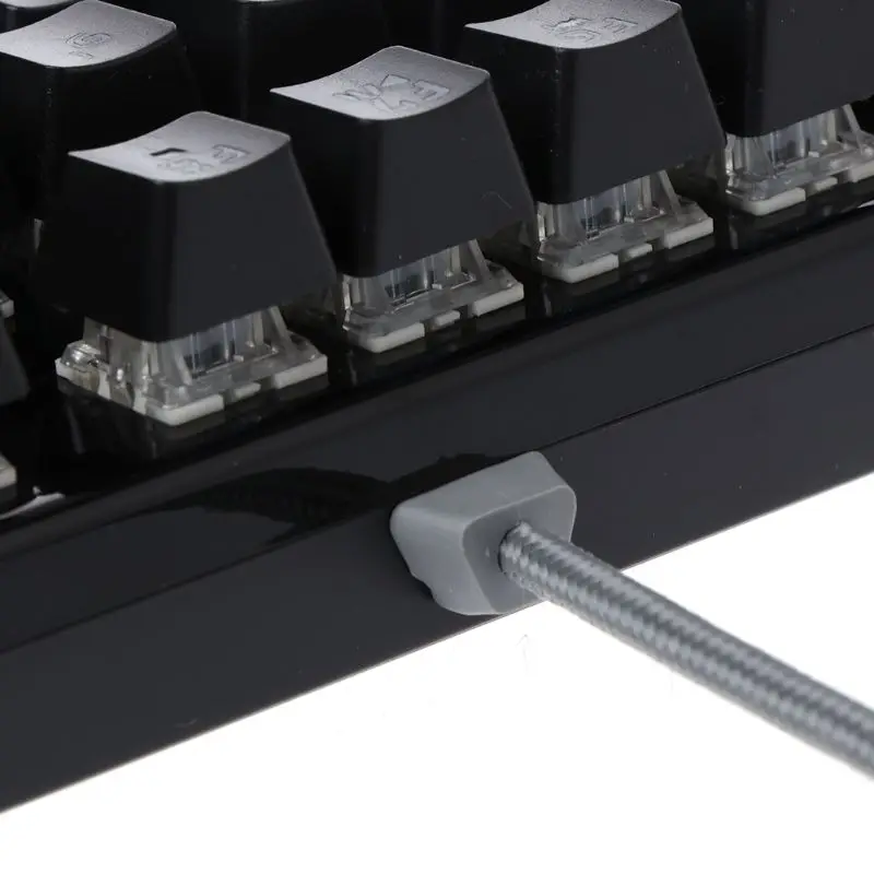 Механическая Проводная клавиатура с USB красочная светодиодная подсветка 87 клавиш анти-ореолы игровые аксессуары