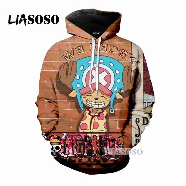 3d LX принт дизайн аниме one piece Tony Chopper мультфильм 3D принт для женщин и мужчин толстовки с капюшоном толстовки пуловер хип-хоп