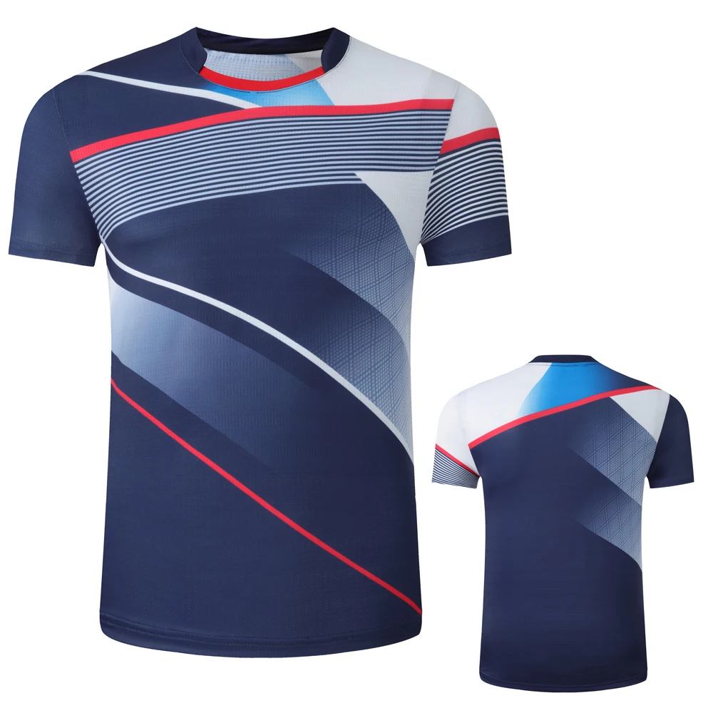 T-shirt de tennis de table pour hommes, femmes et enfants, maillots de ping-pong pour garçons et filles, maillots de gym pour le football