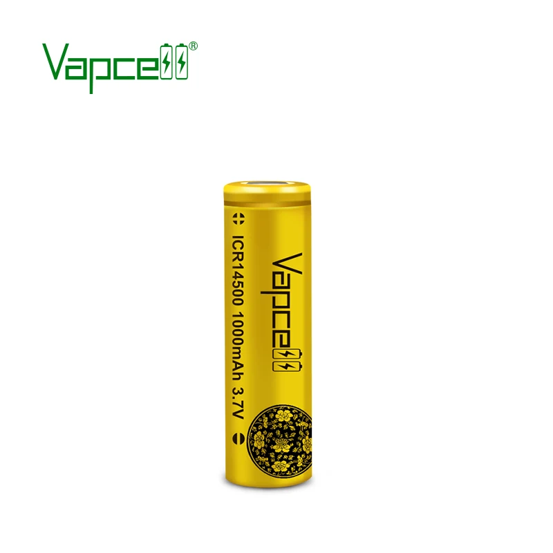 Бесплатная доставка Vapcell официальный оригинальный ICR 14500 1000mah 3A 3 7 V литий ионный
