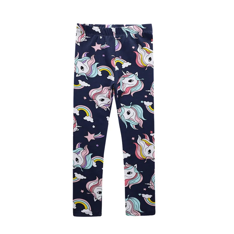 Pattern 2 Raisvern/Детские леггинсы с принтом единорога облегающие брюки для девочек капри с эластичным поясом г., весна-осень, размеры от 2 до 7 лет - Цвет: Pattern 2