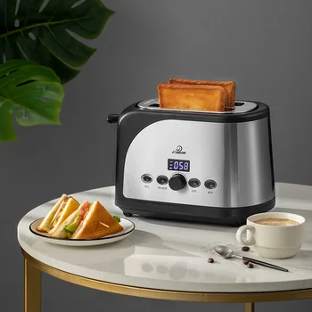 

New digital display style Toaster toaster driver breakfast toaster household automatic mini drive