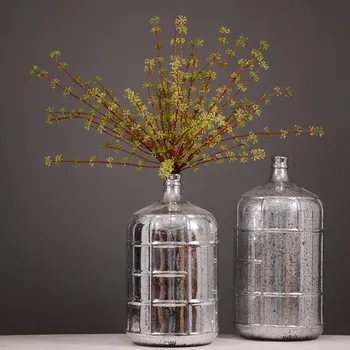 

Model Plastic Handle Hanging Fruit Lover's Tears Plant Green Plant Living Room Table Entrance Decoration Artificial Flower Flowe