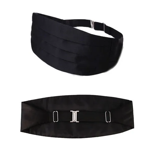 

Hot Mens Satin Face Pure Black White Wine Red Color Cummerbunds Party Chorus Use Tuxedo Special-purpose Adjustable Waist Belt