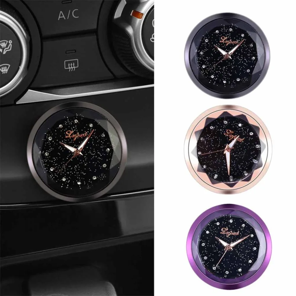 Sticker electronic watch car decoration clock car clock decoration home office electronic watch easy to carry 30N14 (18)