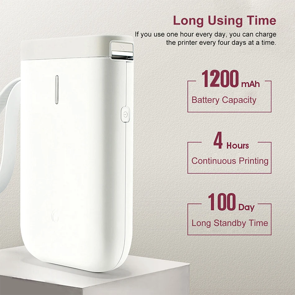 GZWEIO Смарт цена имя Laber Maker машина портативный BT4.0 термо беспроводной Inkless Мини