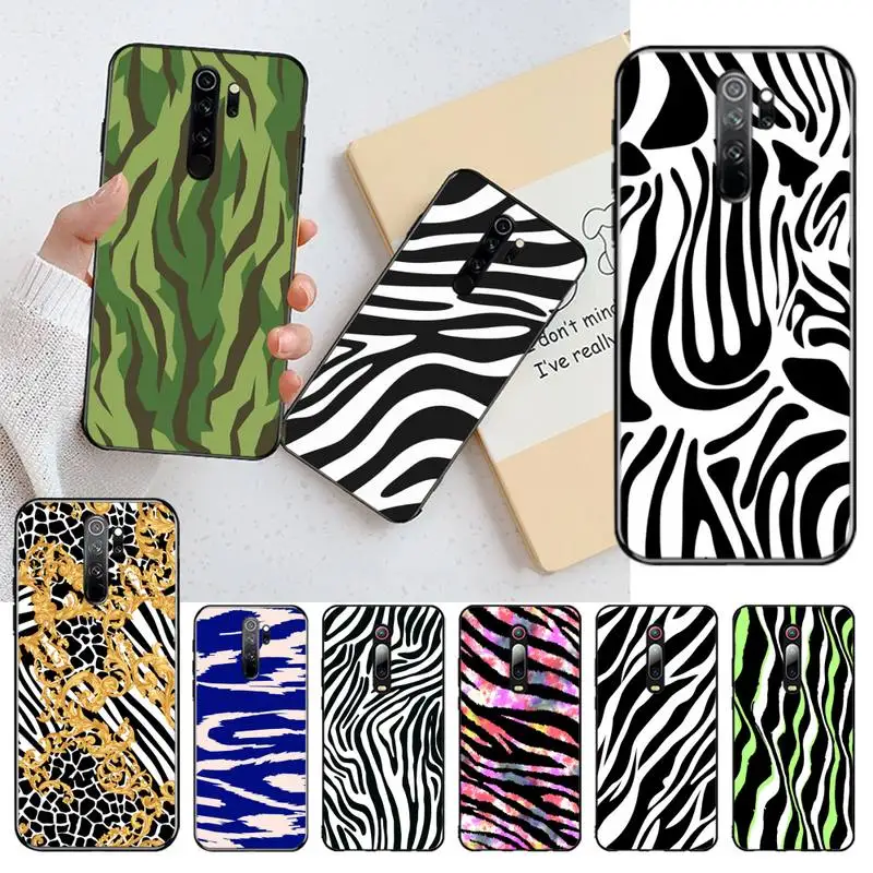 Черный и белый чехол для телефона с рисунком зебры Redmi Note 9 8 8T 8A 7 6 6A Go Pro Max K20 |