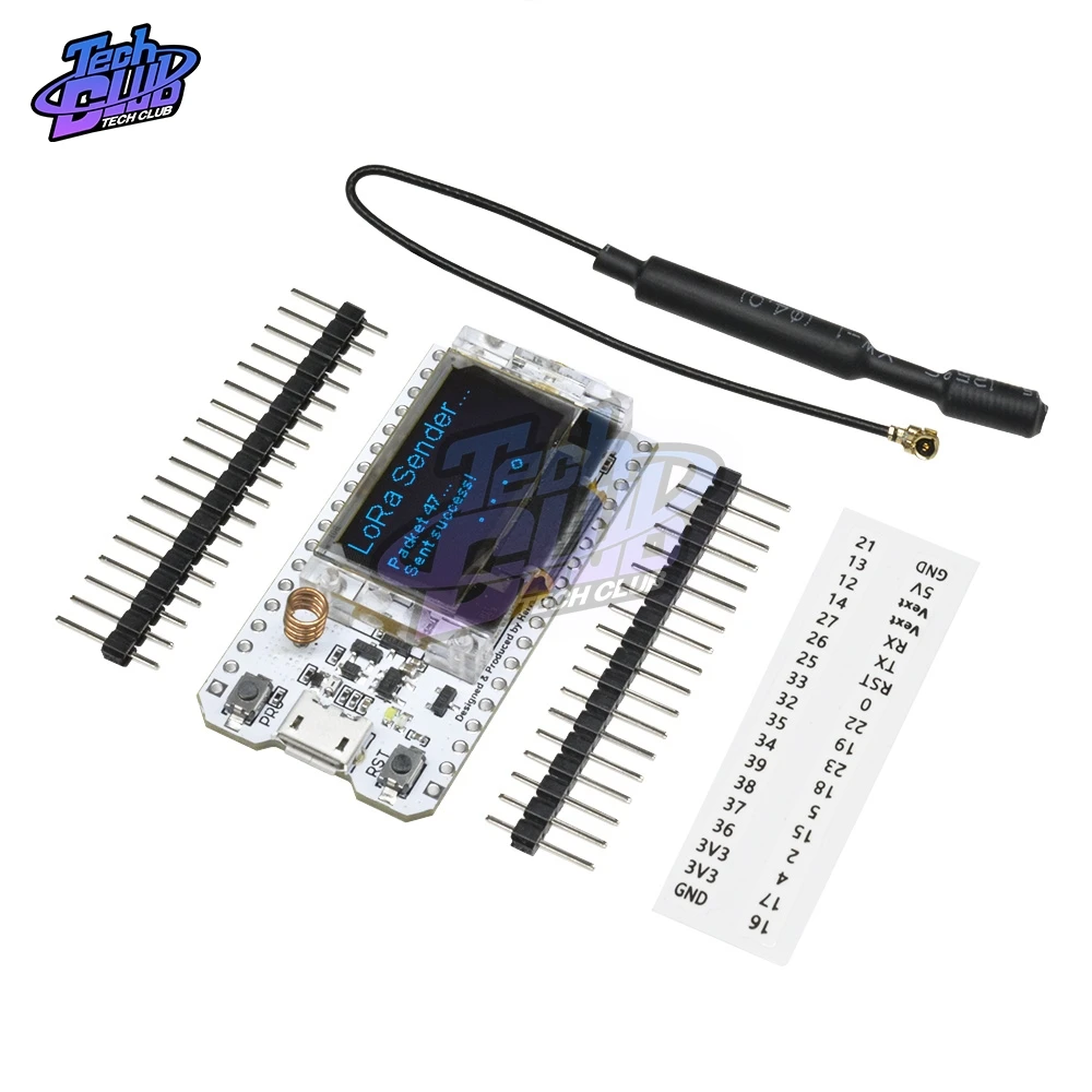 SX1276 ESP32 LoRa Bluetooth WiFi макетная плата 868 МГц-915 МГц двойной режим 0,9" IOT CP2102 микро USB Антенна 32 м для Arduino
