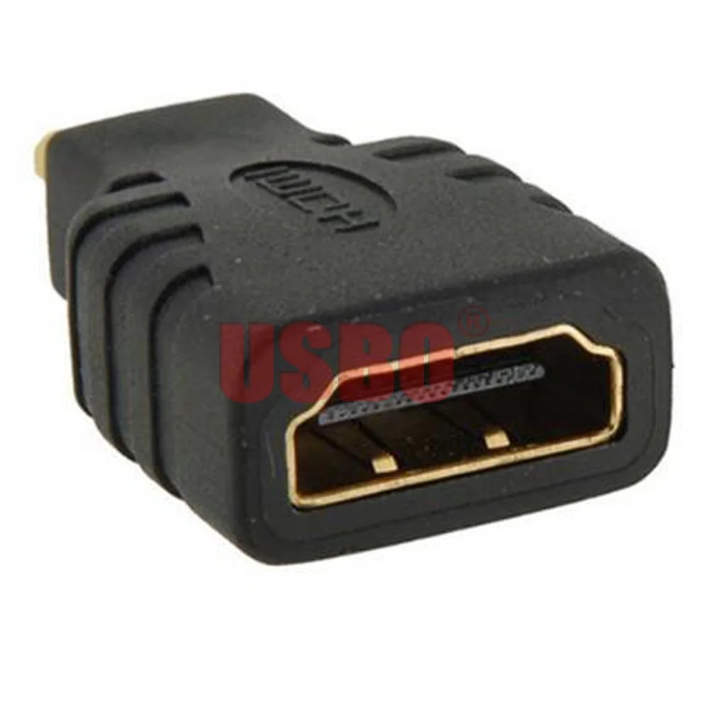 Поставка прямой черный микро адаптер HDMI штекер позолоченный Micro Мужской к