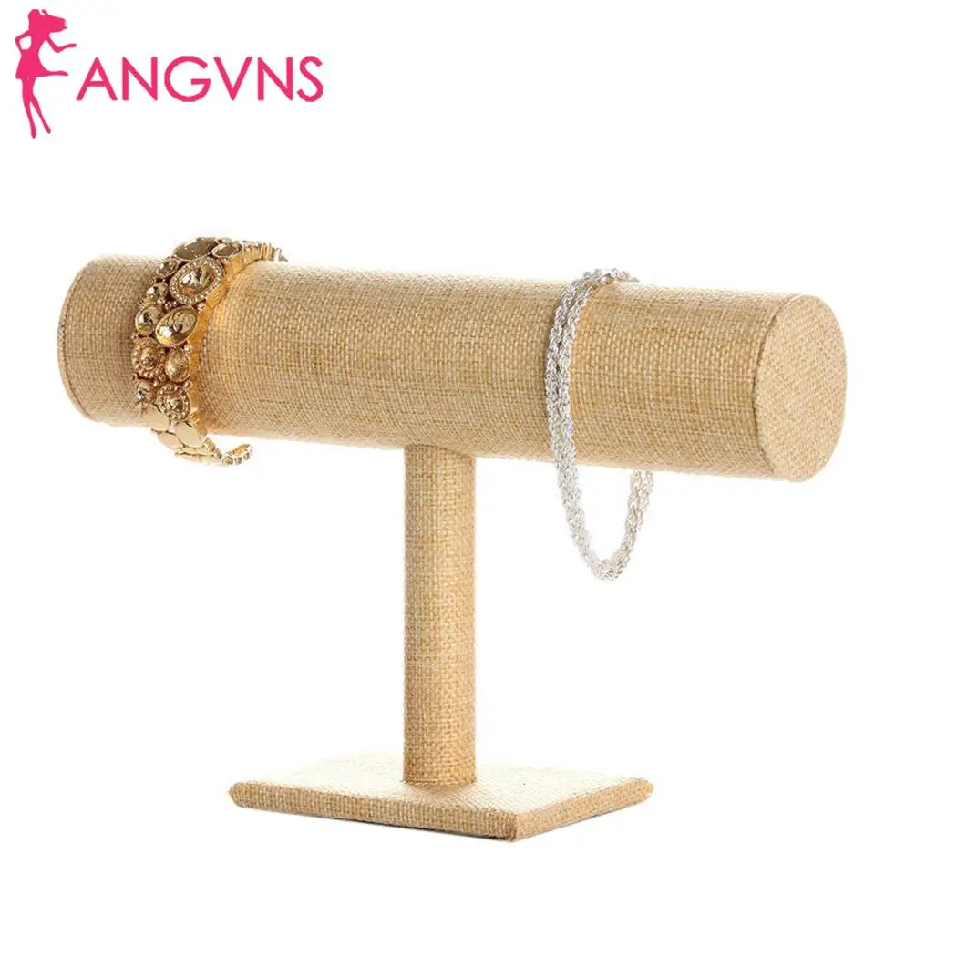 

Durable Stable Cylinder Shape Jewelry Display Linen Rack Bracelet 5cm/2inch Shope, Home, etc Display Rack