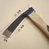Forged Small Hoe Bamboo Digging Wooden Handle Durable Forging Gardening Tools Planting Flowers and Vegetables Loose Soil 4