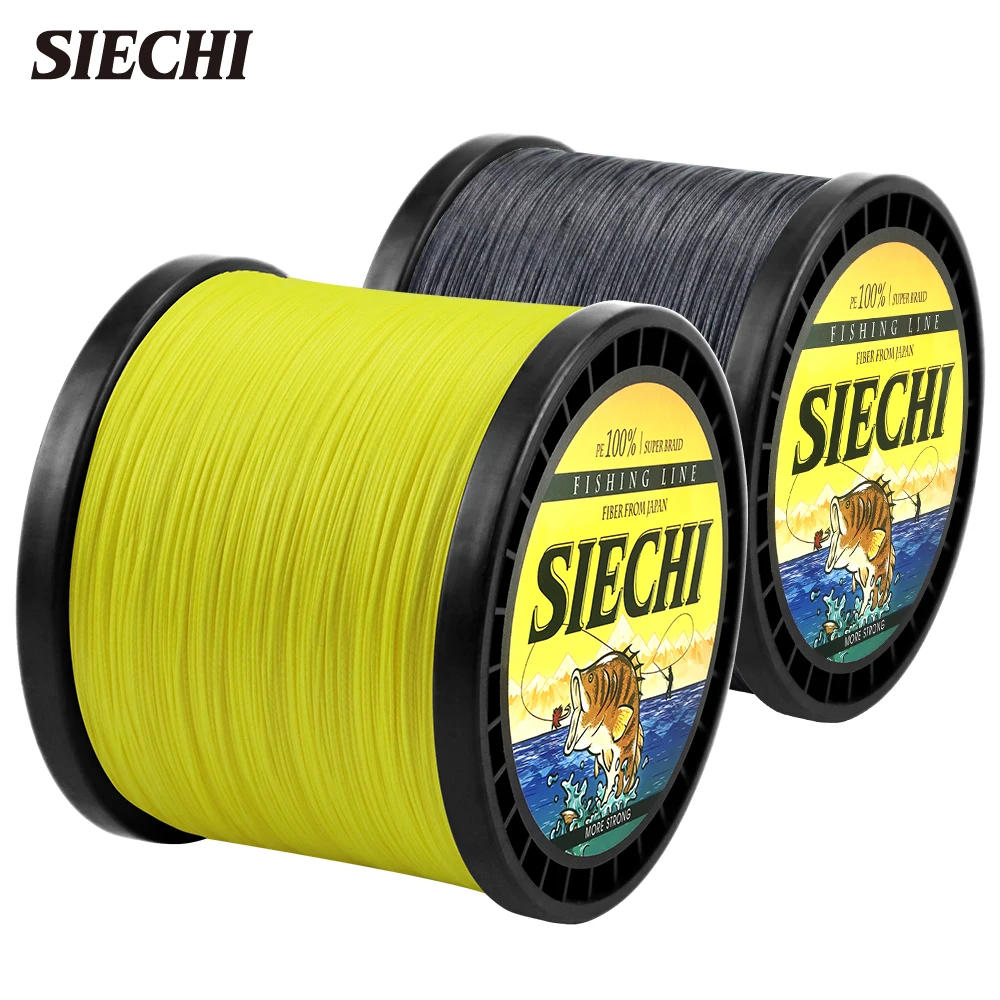 SIECHI 12-83LB 300M 500M 1000M 0.11-0.5mm Braided Fishing Line Hot Super  Strong Monofilament PE Line Good for Boat Fishing