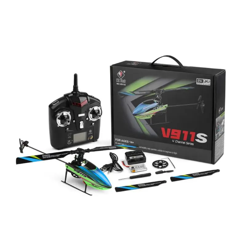 

WLtoys V911S 4CH Remote Control Helicopter RC Airplane 6-axle Gyro Plane R9UE