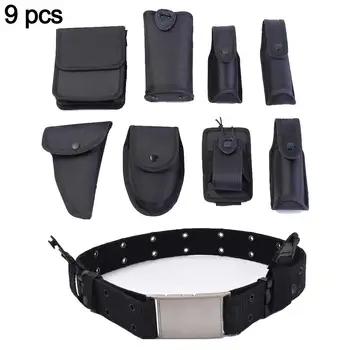 

9pcs Sport Waist Belt Pack Men Women Multifunction Outdoor Tactical Military Training Bags Utility Kit Duty Belt Bag XA208+A