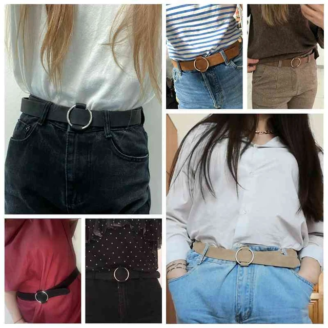 Gold V-letter Belt Women's Fashion Belts Black Brown Cinturon Girl  Waistband - AliExpress