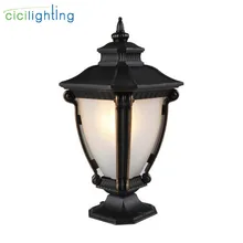 Европейский стиль открытый столб лампа забор Двор ворота лампа водонепроницаемый непромокаемый Газон лампа вилла сад пейзаж пост лампа