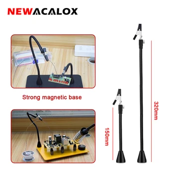 NEWACALOX-320mm/150mm 마그네틱 플렉시블 암, 360 도 악어 클립, PCB 보드 클립, 용접 보조 도구, 삼손 2 개 포함