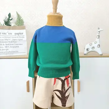 

Lashojas Children's Sweater 2019 Autumn/Winter Kids Knitted turtleneck Pullover Sweater For Boys Girls 3 4 5 6 8 10 12 14 Years