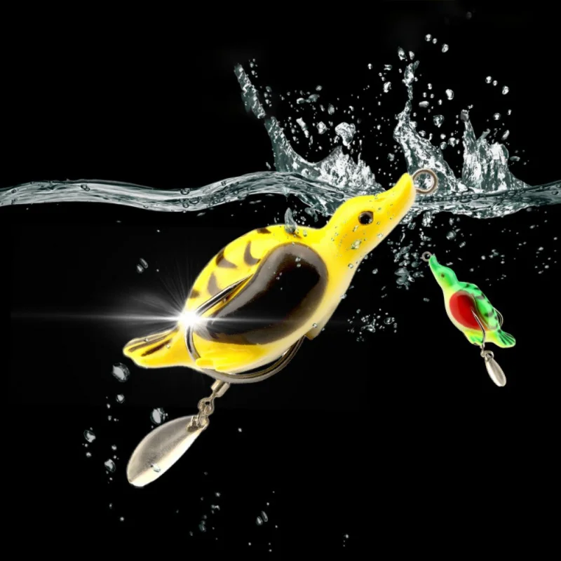 1 шт. Тонущая эмультационная Утка Мягкая приманка силиконовая искусственная