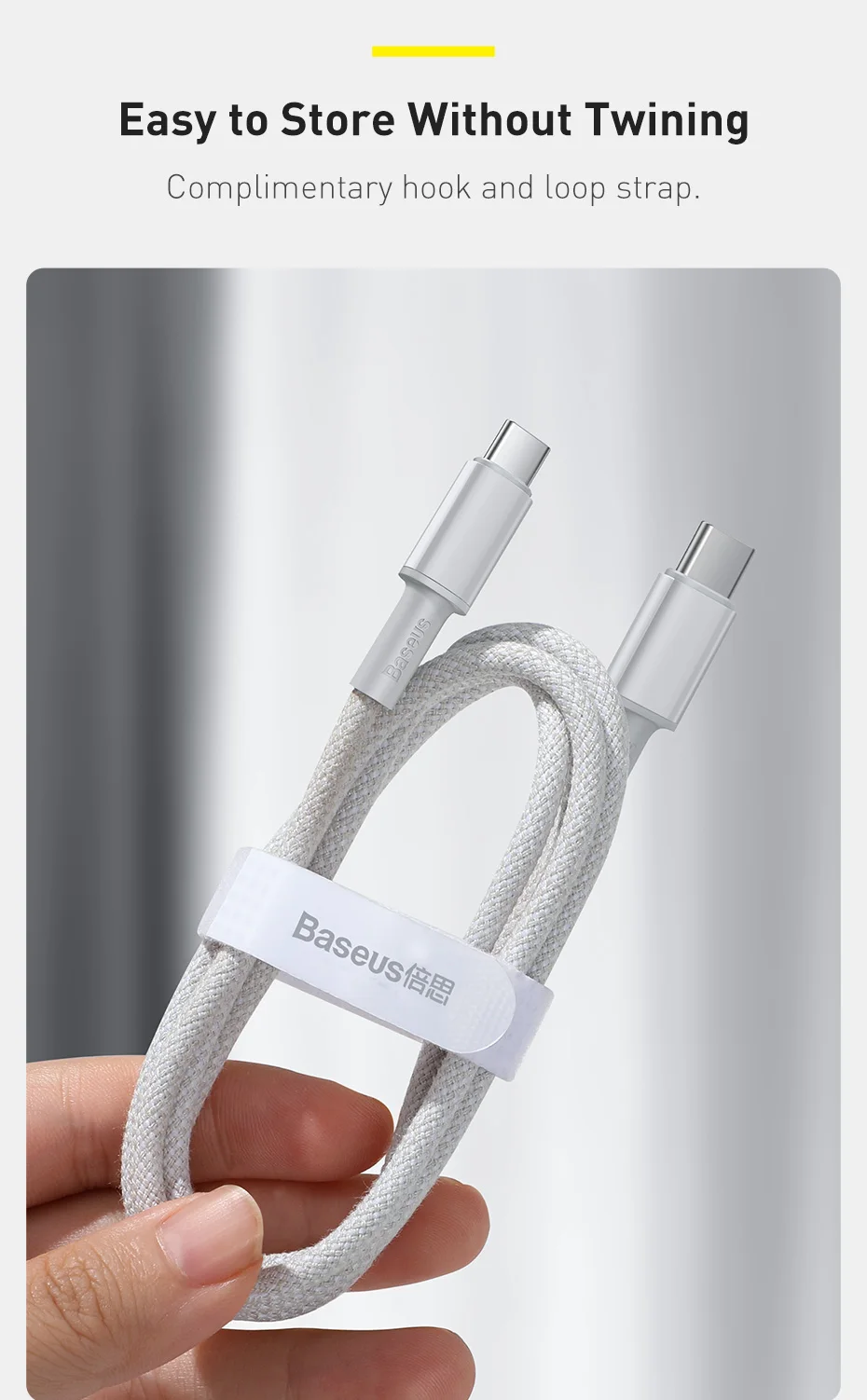 Baseus 100W USB C To USB Type C Cable 5A PD Fast Charging Charger Cord USB-C Type-C Cable For Xiaomi Samsung Huawei Macbook iPad iphone to usb adapter