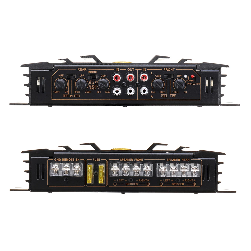 DC 12V 5800W 4 канальный автомобильный усилитель Динамик Мощность стерео усилитель Авто Аудио Мощность автомобильный усилитель звука усилитель